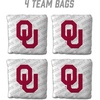 image:imageYouTheFan OfficiallyLicensed NCAA Set of 4 Cornhole Bags  All Weather Regulation 6 x 6 Size  16oz Weight  Designed in USAOklahoma Sooners  White
