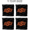 image:imageYouTheFan OfficiallyLicensed NCAA Set of 4 Cornhole Bags  All Weather Regulation 6 x 6 Size  16oz Weight  Designed in USAOklahoma State Cowboys  Black