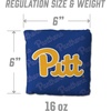 image:imageYouTheFan OfficiallyLicensed NCAA Set of 4 Cornhole Bags  All Weather Regulation 6 x 6 Size  16oz Weight  Designed in USAPittsburgh Panthers  Blue