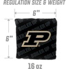 image:imageYouTheFan OfficiallyLicensed NCAA Set of 4 Cornhole Bags  All Weather Regulation 6 x 6 Size  16oz Weight  Designed in USAPurdue Boilermakers  Black