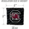 image:imageYouTheFan OfficiallyLicensed NCAA Set of 4 Cornhole Bags  All Weather Regulation 6 x 6 Size  16oz Weight  Designed in USASouth Carolina Gamecocks  Black