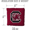 image:imageYouTheFan OfficiallyLicensed NCAA Set of 4 Cornhole Bags  All Weather Regulation 6 x 6 Size  16oz Weight  Designed in USASouth Carolina Gamecocks  Maroon