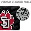 image:imageYouTheFan OfficiallyLicensed NCAA Set of 4 Cornhole Bags  All Weather Regulation 6 x 6 Size  16oz Weight  Designed in USASouth Dakota Coyotes  Black