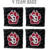 image:imageYouTheFan OfficiallyLicensed NCAA Set of 4 Cornhole Bags  All Weather Regulation 6 x 6 Size  16oz Weight  Designed in USASouth Dakota Coyotes  Black