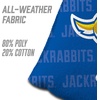 image:imageYouTheFan OfficiallyLicensed NCAA Set of 4 Cornhole Bags  All Weather Regulation 6 x 6 Size  16oz Weight  Designed in USASouth Dakota State Jackrabbits  Blue