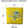 image:imageYouTheFan OfficiallyLicensed NCAA Set of 4 Cornhole Bags  All Weather Regulation 6 x 6 Size  16oz Weight  Designed in USASouth Dakota State Jackrabbits  Yellow