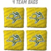 image:imageYouTheFan OfficiallyLicensed NCAA Set of 4 Cornhole Bags  All Weather Regulation 6 x 6 Size  16oz Weight  Designed in USASouth Dakota State Jackrabbits  Yellow