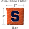 image:imageYouTheFan OfficiallyLicensed NCAA Set of 4 Cornhole Bags  All Weather Regulation 6 x 6 Size  16oz Weight  Designed in USASyracuse Orange  Orange