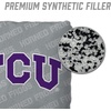 image:imageYouTheFan OfficiallyLicensed NCAA Set of 4 Cornhole Bags  All Weather Regulation 6 x 6 Size  16oz Weight  Designed in USATCU Horned Frogs  Grey