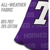 image:imageYouTheFan OfficiallyLicensed NCAA Set of 4 Cornhole Bags  All Weather Regulation 6 x 6 Size  16oz Weight  Designed in USATCU Horned Frogs  Purple