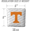 image:imageYouTheFan OfficiallyLicensed NCAA Set of 4 Cornhole Bags  All Weather Regulation 6 x 6 Size  16oz Weight  Designed in USATennessee Volunteers  White
