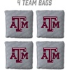 image:imageYouTheFan OfficiallyLicensed NCAA Set of 4 Cornhole Bags  All Weather Regulation 6 x 6 Size  16oz Weight  Designed in USATexas AM Aggies  Grey