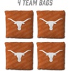 image:imageYouTheFan OfficiallyLicensed NCAA Set of 4 Cornhole Bags  All Weather Regulation 6 x 6 Size  16oz Weight  Designed in USATexas Longhorns  Orange