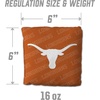 image:imageYouTheFan OfficiallyLicensed NCAA Set of 4 Cornhole Bags  All Weather Regulation 6 x 6 Size  16oz Weight  Designed in USATexas Longhorns  Orange