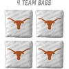 image:imageYouTheFan OfficiallyLicensed NCAA Set of 4 Cornhole Bags  All Weather Regulation 6 x 6 Size  16oz Weight  Designed in USATexas Longhorns  White