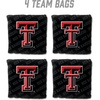 image:imageYouTheFan OfficiallyLicensed NCAA Set of 4 Cornhole Bags  All Weather Regulation 6 x 6 Size  16oz Weight  Designed in USATexas Tech Red Raiders  Black