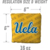 image:imageYouTheFan OfficiallyLicensed NCAA Set of 4 Cornhole Bags  All Weather Regulation 6 x 6 Size  16oz Weight  Designed in USAUCLA Bruins  Yellow