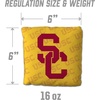 image:imageYouTheFan OfficiallyLicensed NCAA Set of 4 Cornhole Bags  All Weather Regulation 6 x 6 Size  16oz Weight  Designed in USAUSC Trojans  Yellow