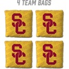 image:imageYouTheFan OfficiallyLicensed NCAA Set of 4 Cornhole Bags  All Weather Regulation 6 x 6 Size  16oz Weight  Designed in USAUSC Trojans  Yellow