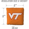 image:imageYouTheFan OfficiallyLicensed NCAA Set of 4 Cornhole Bags  All Weather Regulation 6 x 6 Size  16oz Weight  Designed in USAVirginia Tech Hokies  Orange