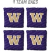 image:imageYouTheFan OfficiallyLicensed NCAA Set of 4 Cornhole Bags  All Weather Regulation 6 x 6 Size  16oz Weight  Designed in USAWashington Huskies  Purple