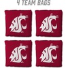 image:imageYouTheFan OfficiallyLicensed NCAA Set of 4 Cornhole Bags  All Weather Regulation 6 x 6 Size  16oz Weight  Designed in USAWashington State Cougars  Red