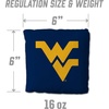 image:imageYouTheFan OfficiallyLicensed NCAA Set of 4 Cornhole Bags  All Weather Regulation 6 x 6 Size  16oz Weight  Designed in USAWest Virginia Mountaineers  Blue