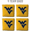image:imageYouTheFan OfficiallyLicensed NCAA Set of 4 Cornhole Bags  All Weather Regulation 6 x 6 Size  16oz Weight  Designed in USAWest Virginia Mountaineers  Yellow