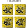 image:imageYouTheFan OfficiallyLicensed NCAA Set of 4 Cornhole Bags  All Weather Regulation 6 x 6 Size  16oz Weight  Designed in USAWichita State Shockers  Yellow