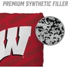 image:imageYouTheFan OfficiallyLicensed NCAA Set of 4 Cornhole Bags  All Weather Regulation 6 x 6 Size  16oz Weight  Designed in USAWisconsin Badgers  Red