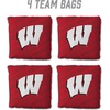 image:imageYouTheFan OfficiallyLicensed NCAA Set of 4 Cornhole Bags  All Weather Regulation 6 x 6 Size  16oz Weight  Designed in USAWisconsin Badgers  Red