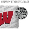 image:imageYouTheFan OfficiallyLicensed NCAA Set of 4 Cornhole Bags  All Weather Regulation 6 x 6 Size  16oz Weight  Designed in USAWisconsin Badgers  White