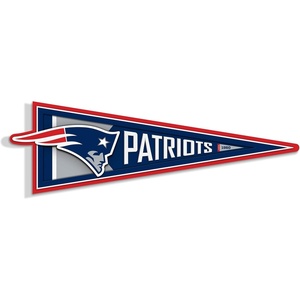 image:imageYouTheFan NFL 3D Wall Pennant precisioncrafted unique shape made of multiple layers readytohang officially licensed and stylish addition for ultimate team fanNew England Patriots