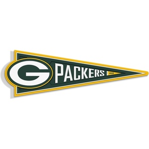 image:imageYouTheFan NFL 3D Wall Pennant precisioncrafted unique shape made of multiple layers readytohang officially licensed and stylish addition for ultimate team fanGreen Bay Packers