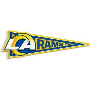 image:imageYouTheFan NFL 3D Wall Pennant precisioncrafted unique shape made of multiple layers readytohang officially licensed and stylish addition for ultimate team fanLos Angeles Rams