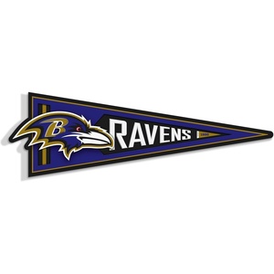 image:imageYouTheFan NFL 3D Wall Pennant precisioncrafted unique shape made of multiple layers readytohang officially licensed and stylish addition for ultimate team fanBaltimore Ravens