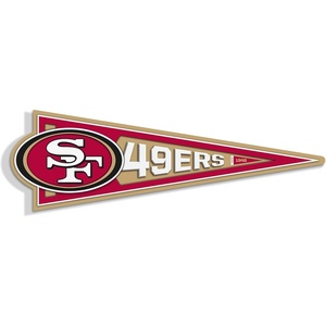 image:imageYouTheFan NFL 3D Wall Pennant precisioncrafted unique shape made of multiple layers readytohang officially licensed and stylish addition for ultimate team fanSan Francisco 49ers