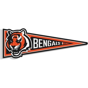 image:imageYouTheFan NFL 3D Wall Pennant precisioncrafted unique shape made of multiple layers readytohang officially licensed and stylish addition for ultimate team fanCincinnati Bengals