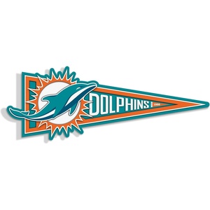 image:imageYouTheFan NFL 3D Wall Pennant precisioncrafted unique shape made of multiple layers readytohang officially licensed and stylish addition for ultimate team fanMiami Dolphins