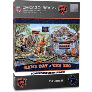 image:imageYouTheFan NFL Arizona Cardinals Game Day at The Zoo 500pc Puzzle 28 x 105Chicago Bears