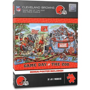 image:imageYouTheFan NFL Arizona Cardinals Game Day at The Zoo 500pc Puzzle 28 x 105Cleveland Browns