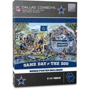 image:imageYouTheFan NFL Arizona Cardinals Game Day at The Zoo 500pc Puzzle 28 x 105Dallas Cowboys