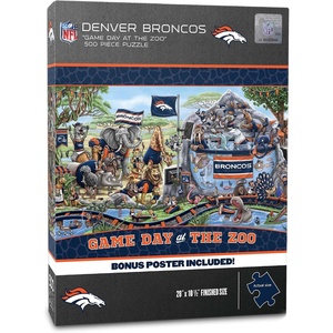 image:imageYouTheFan NFL Arizona Cardinals Game Day at The Zoo 500pc Puzzle 28 x 105Denver Broncos