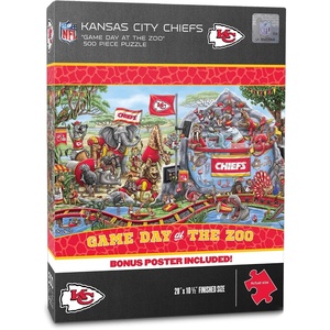 image:imageYouTheFan NFL Arizona Cardinals Game Day at The Zoo 500pc Puzzle 28 x 105Kansas City Chiefs