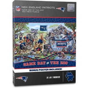 image:imageYouTheFan NFL Arizona Cardinals Game Day at The Zoo 500pc Puzzle 28 x 105New England Patriots