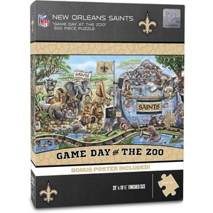 image:imageYouTheFan NFL Arizona Cardinals Game Day at The Zoo 500pc Puzzle 28 x 105New Orleans Saints