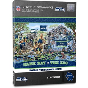 image:imageYouTheFan NFL Arizona Cardinals Game Day at The Zoo 500pc Puzzle 28 x 105Seattle Seahawks