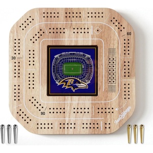 image:imageYouTheFan NFL Licensed Fan Cribbage Wood Board GameBaltimore Ravens