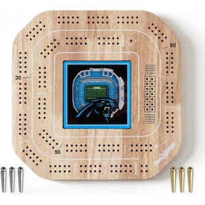 image:imageYouTheFan NFL Licensed Fan Cribbage Wood Board GameCarolina Panthers