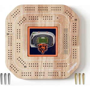 image:imageYouTheFan NFL Licensed Fan Cribbage Wood Board GameChicago Bears